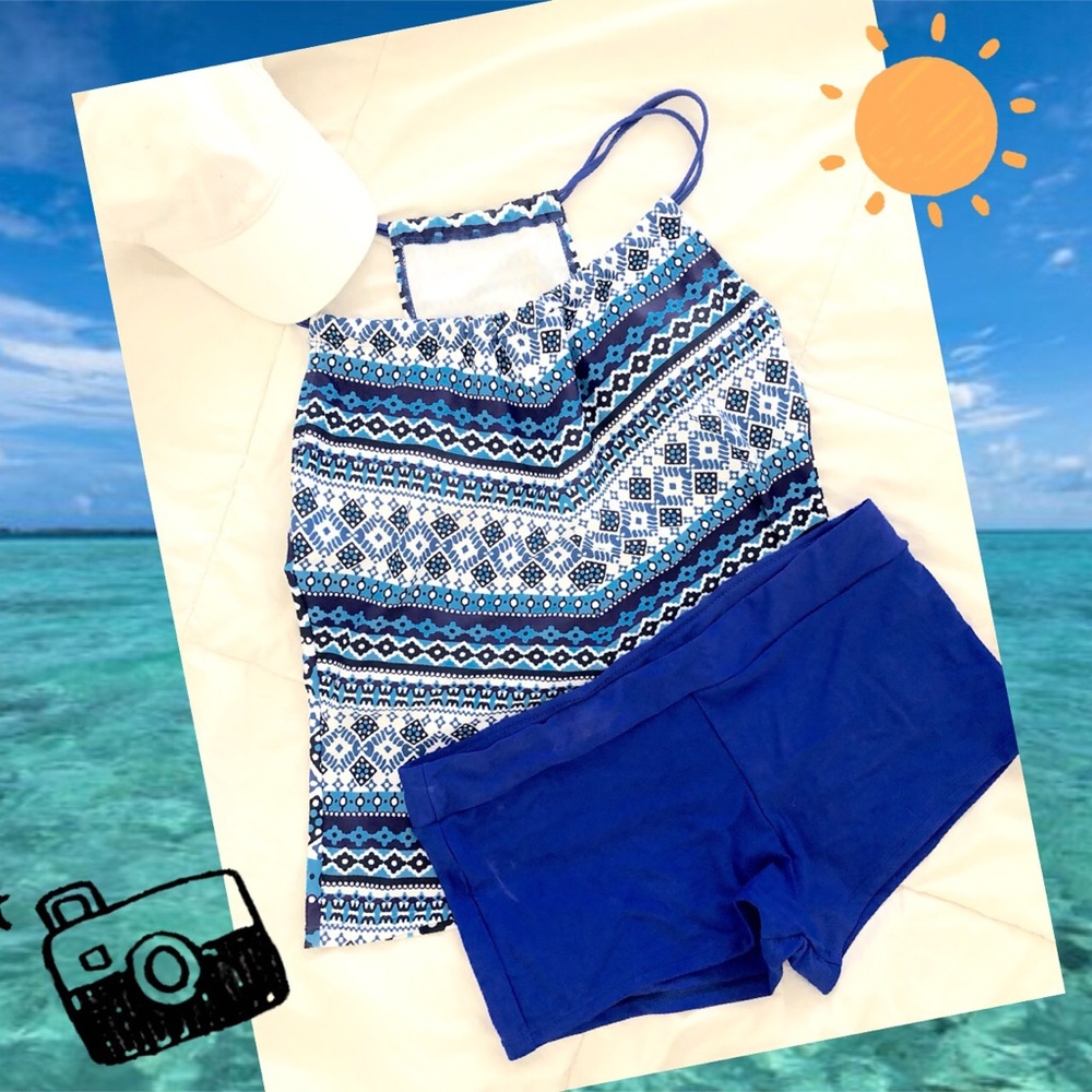 Retro Tankini Swimsuit